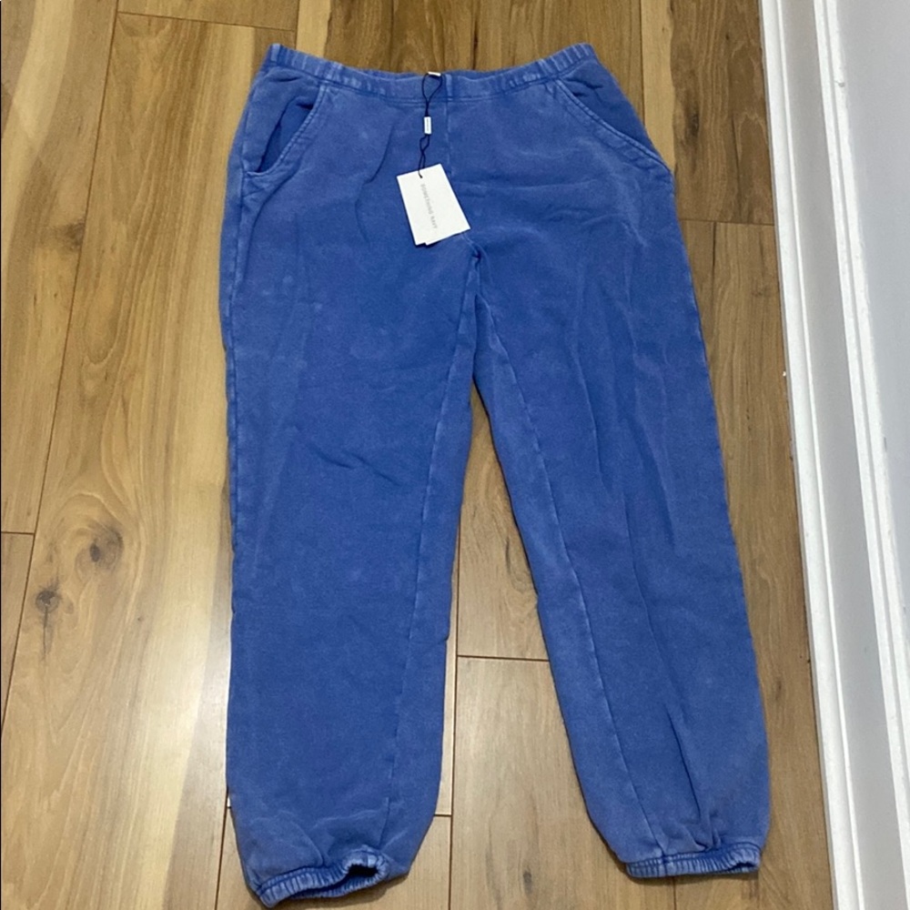 Something Navy classic sweatpants blue
